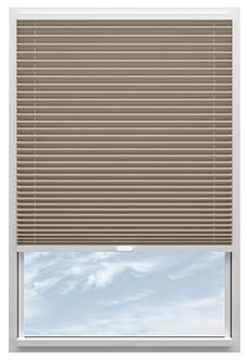Solaris, Pumice - Clip Fit Pleated Blind